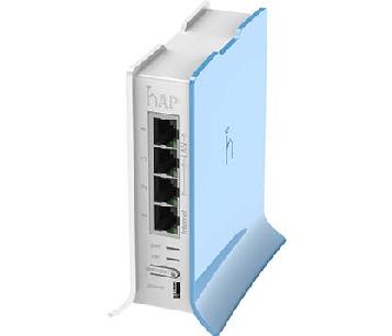 MIKROTIK ROUTER BOARD RB/941-2ND-TC HAP LITE FORMATO TORRE 650MHZ CPU 32MB RAM 4XLAN 2.4GHZ 802B/G/N 2X2 WIRELESS
