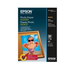 PAPEL FOTO EPSON S042536 A3 GLOSY 20 HOJAS 200GRS