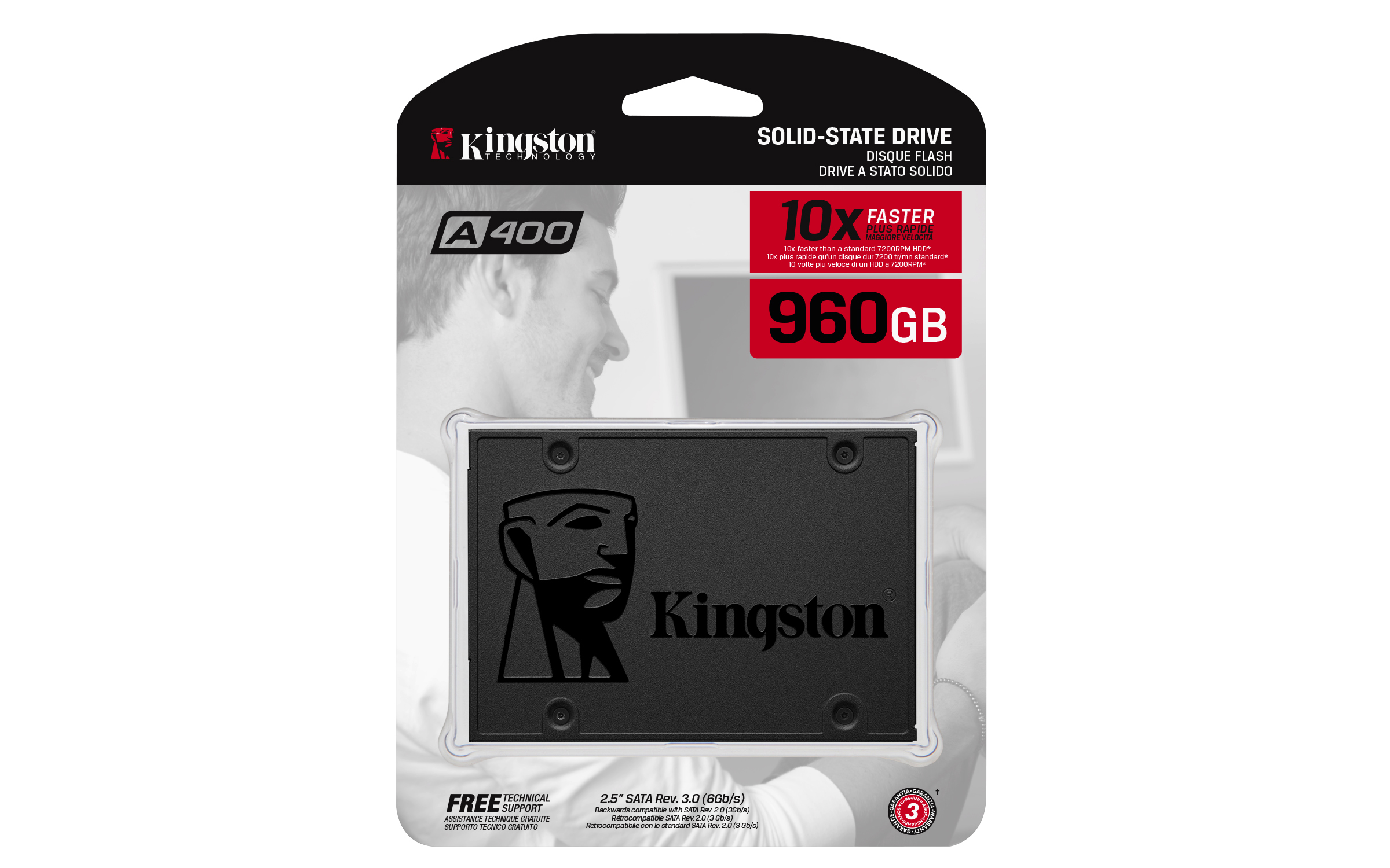 DISCO DURO INTERNO SSD KINGSTON SSD NOW A400 960GB 1TB 2.5" SATA 6GB/S