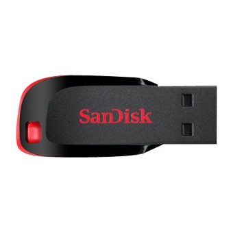 MEMORIA USB 2.0 SANDISK 128GB CRUZER BLADE ROJO