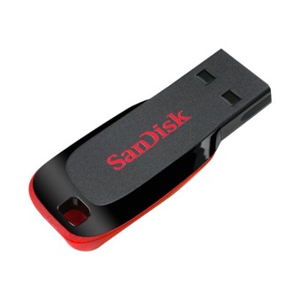 MEMORIA USB 2.0 SANDISK 128GB CRUZER BLADE ROJO