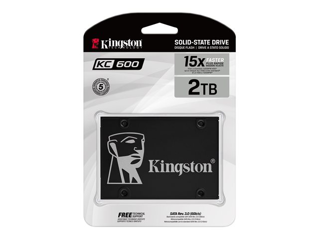 DISCO DURO INTERNO SSD KINGSTON KC600 2TB 2.5" SATA 6GB/S