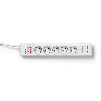 REGLETA SALICRU SPS SAFE 5+/ 5 TOMAS SCHUKO/ 2 USB
