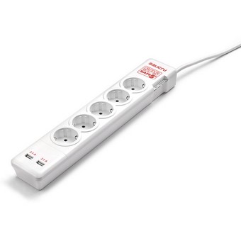 REGLETA SALICRU SPS SAFE 5+/ 5 TOMAS SCHUKO/ 2 USB