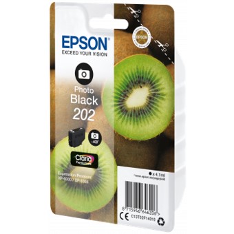 CARTUCHO TINTA EPSON C13T02F14010 SINGLEPACK FOTO NEGRO 202 CLARIA PREMIUM INK XP-6000 / XP-6005 / KIWI