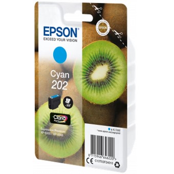 CARTUCHO TINTA EPSON C13T02F24010 SINGLEPACK CIAN 202 CLARIA PREMIUM INK XP-6000 / XP-6005 / KIWI