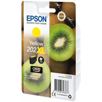 CARTUCHO TINTA EPSON C13T02H44010 SINGLEPACK AMARILLO 202XL CLARIA PREMIUM INK XP-6000 / XP-6005 KIWI