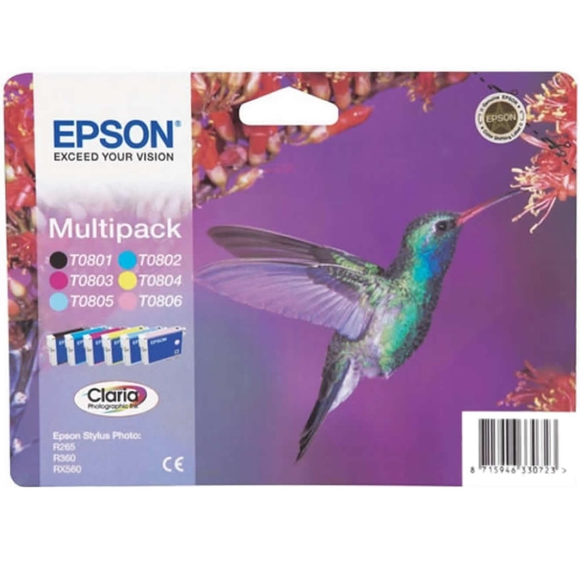 MULTIPACK TINTA EPSON T08074 T080140+240+340+440 +540+640/ COLIBRI