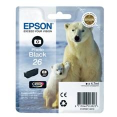 CARTUCHO TINTA EPSON T261140 NEGRO PHOTO BLACK 26 XP-600/605/700/800/ OSO POLAR