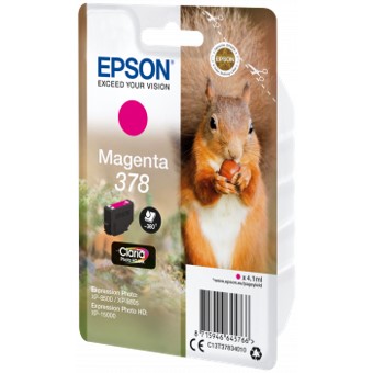 CARTUCHO TINTA EPSON C13T37834010 SINGLEPACK MAGENTA 378 CLARIA PHOTO HD INK XP-8500 ARDILLA