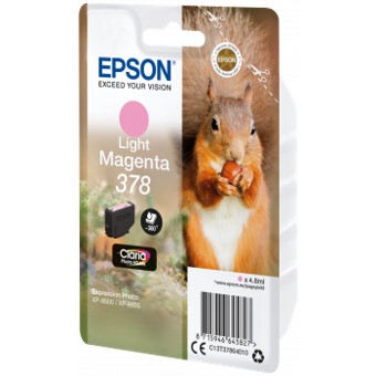 CARTUCHO TINTA EPSON C13T37864010 SINGLEPACK LIGHT MAGENTA 378 CLARIA PHOTO HD INK XP-8500 ARDILLA