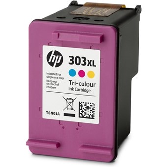 CARTUCHO TINTA HP ORIGINAL 303XL T6N03AE TRICOLOR CIAN MAGENTA AMARILLO