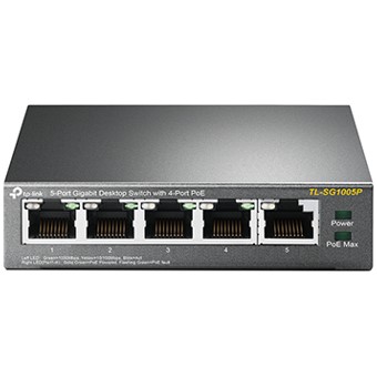 SWITCH 5 PUERTOS 10/100/1000 4 PTOS POE 56W TP-LINK