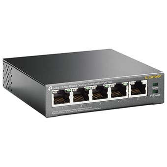 SWITCH 5 PUERTOS 10/100/1000 4 PTOS POE 56W TP-LINK