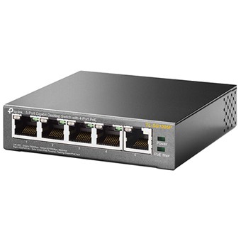 SWITCH 5 PUERTOS 10/100/1000 4 PTOS POE 56W TP-LINK