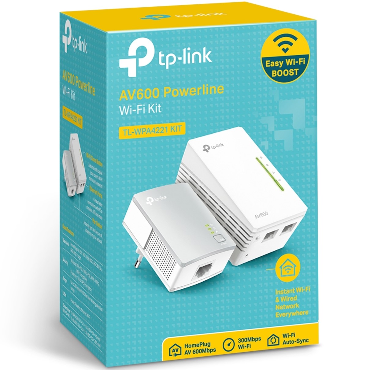 KIT DE EXTENSORES POWERLINE TP-LINK TL-WPA4221 KIT WIFI AV600