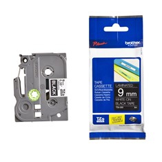 CINTA LAMINADA BROTHER TZE325 9MM x 8M NEGRO/BLANCO