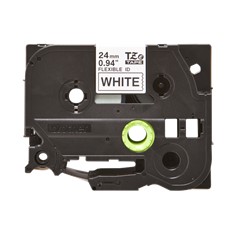 CINTA LAMINADA BROTHER TZeFX251 TEXTO NEGRO SOBRE FONDO BLANCO/ 24MM ANCHO/ 8M LONGITUD