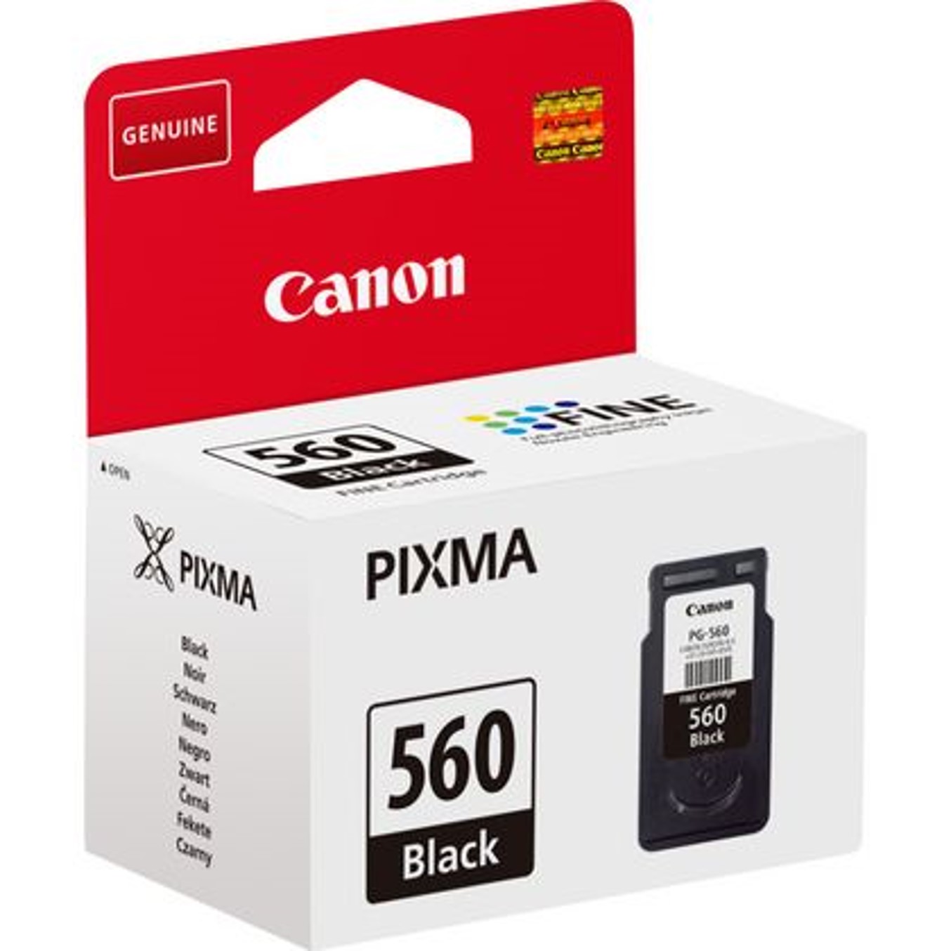 CARTUCHO TINTA CANON PG-560 NEGRO 7.5ML 180 PAGINAS TS5350/ TS5351