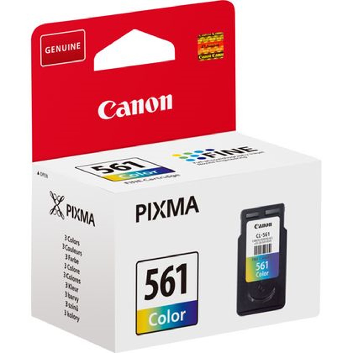 CARTUCHO TINTA CANON CL-561 CIAN/MAGENTA/AMARILLO 8.3ML 180 PAGINAS TS5350/TS5351