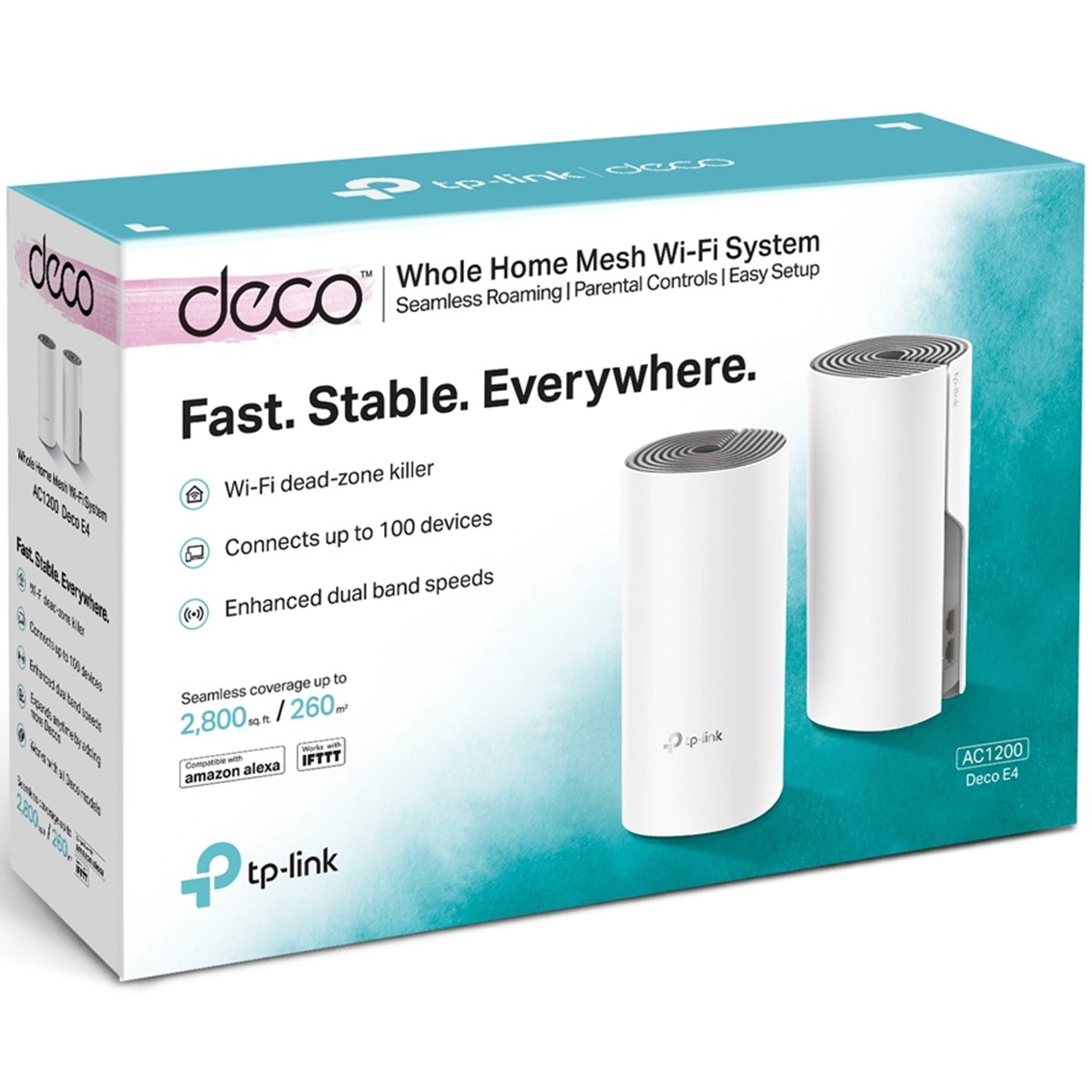 WIFI MESH DECO E4 AC1200 TP LINK PACK 2 UNIDADES