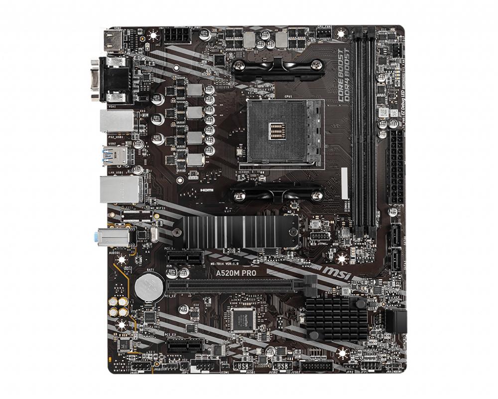 PLACA BASE MSI AM4 A520M PRO M-ATX