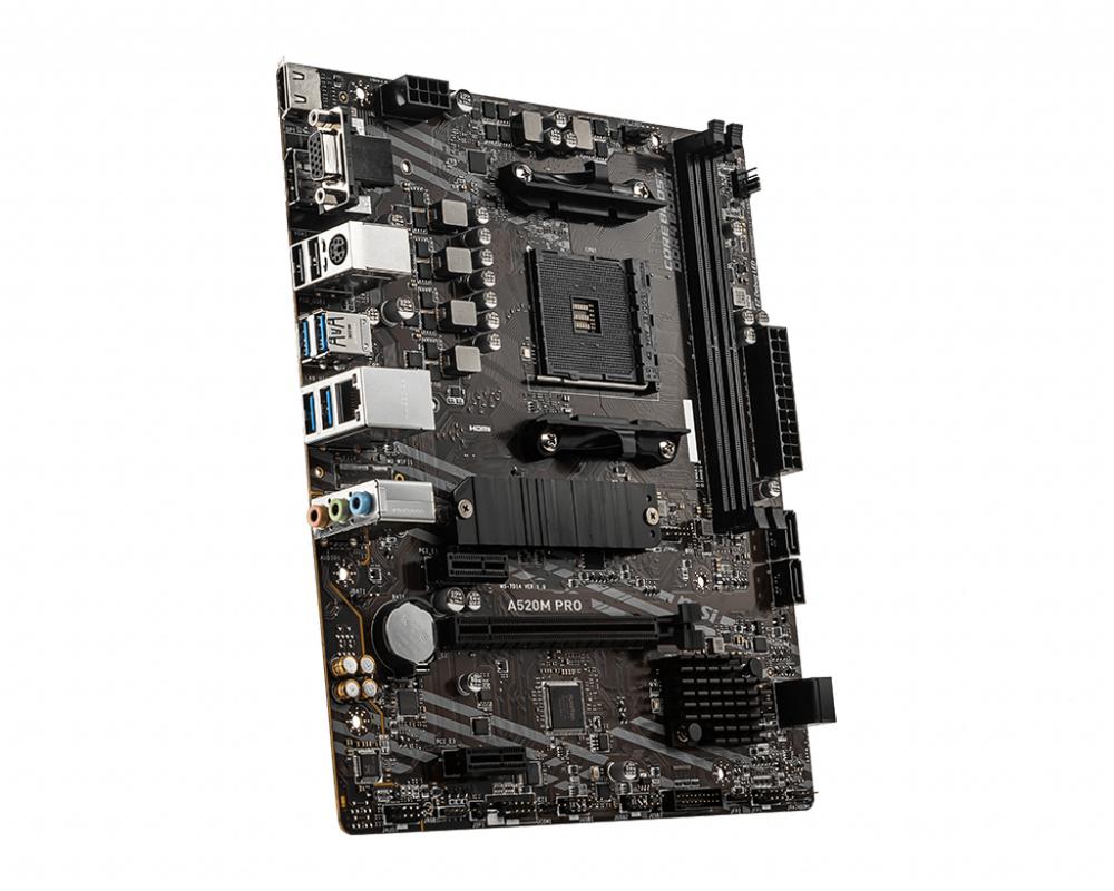 PLACA BASE MSI AM4 A520M PRO M-ATX