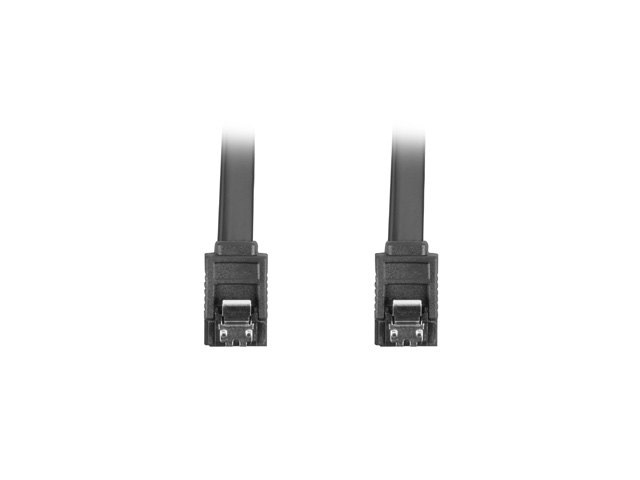 CABLE SATA III LANBERG 6GB/S HEMBRA HEMBRA CLIP METAL 0.5M ROJO