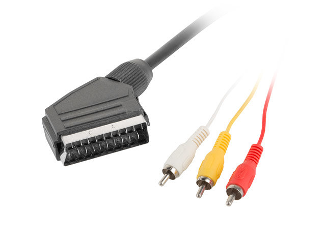 CABLE EUROCONECTOR LANBERG MACHO/3X RCA MACHO 1.8M