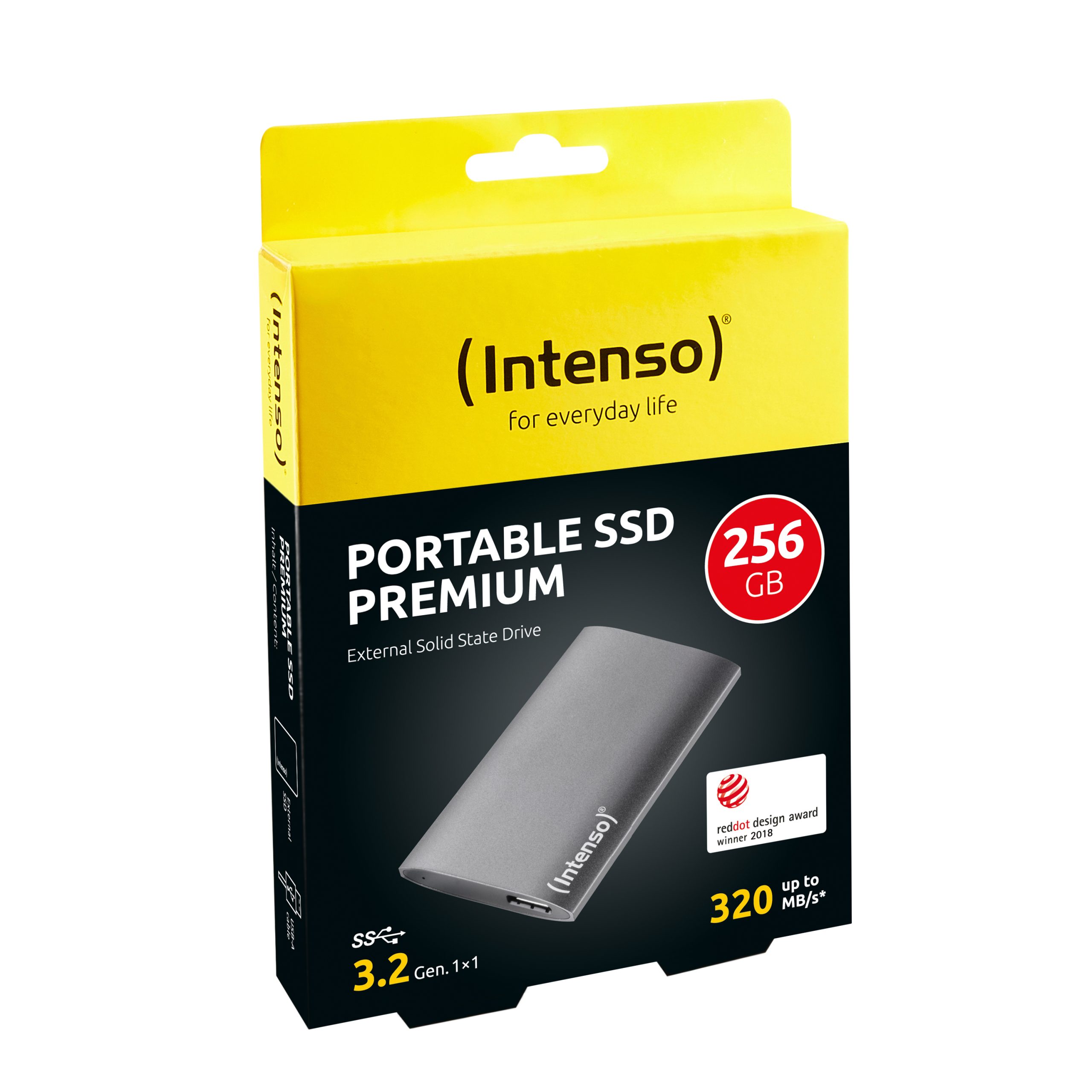 DISCO DURO EXTERNO SOLIDO SSD INTENSO 256GB PREMIUM EDITION 1.8" USB 3.0