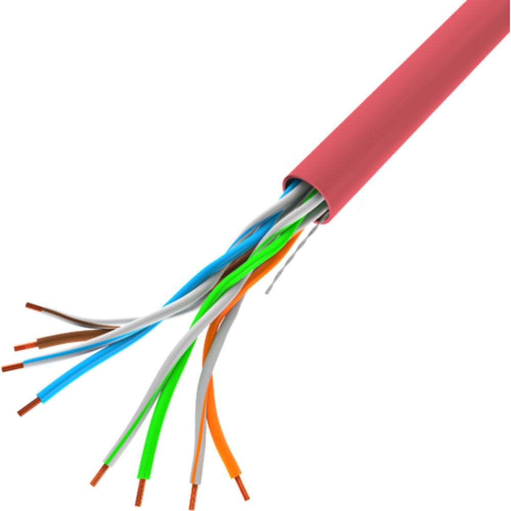 BOBINA 100MB/S LANBERG UTP 305M SOLID CCA ROJO