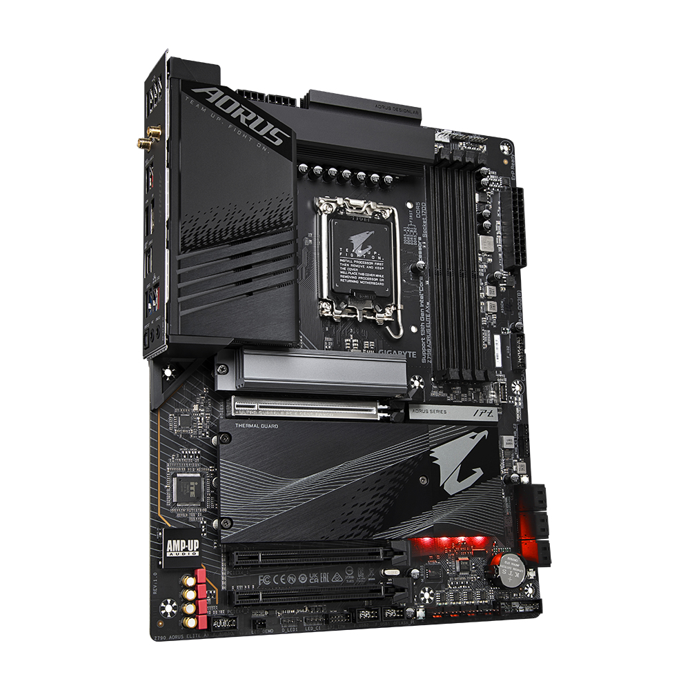 PLACA BASE GIGABYTE 1700 Z790 AORUS ELITE AX ATX/ 4X DDR5/ 6X SATA3/ 5X USB 3.2/ 1X USB TIPO C/ 4X USB 2.0