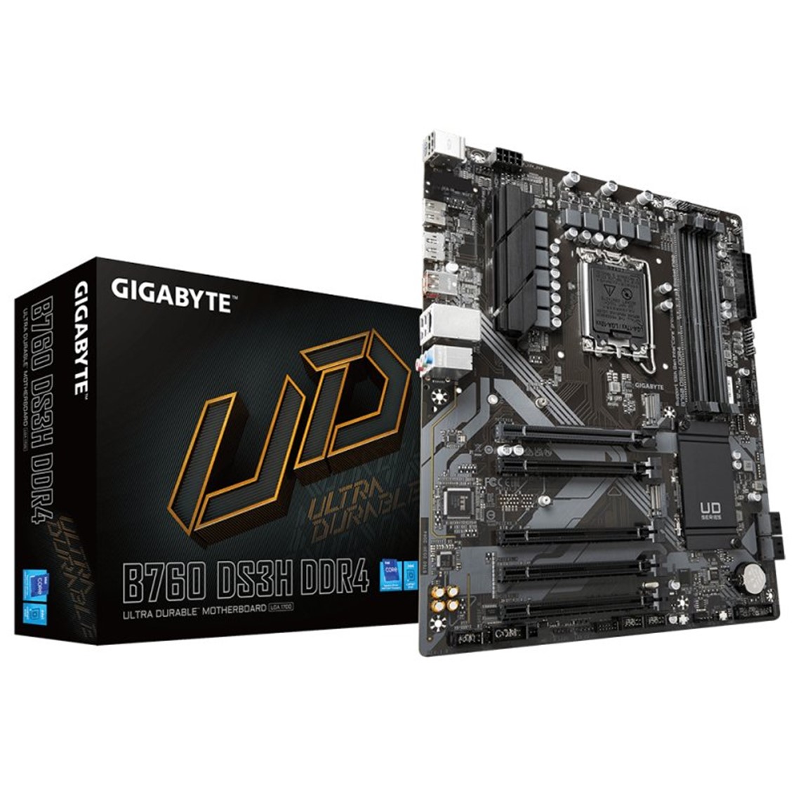 PLACA BASE GIGABYTE B760 DS3H 1700 ATX/ 4 X DDR4/ 4 X SATA/ 1 X DP/ 1 X HDMI/ 4 X USB 2.0/ 1 X USB 3.2/ 1 X USB TIPO C