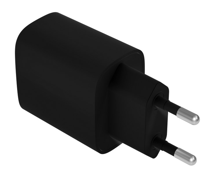 CARGADOR DE PARED LEOTEC 20W CARGA RAPIDA 1 USB TIPO-C PD 1 USB-A NEGRO