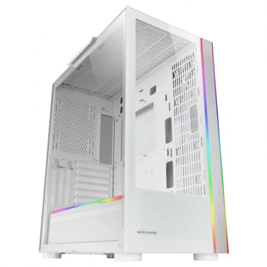 CAJA ORDENADOR MARS GAMING MCULTRA XXL PREMIUM BLANCO E-ATX 1 X USB 3.0 2 X USB 2.0 ARGB