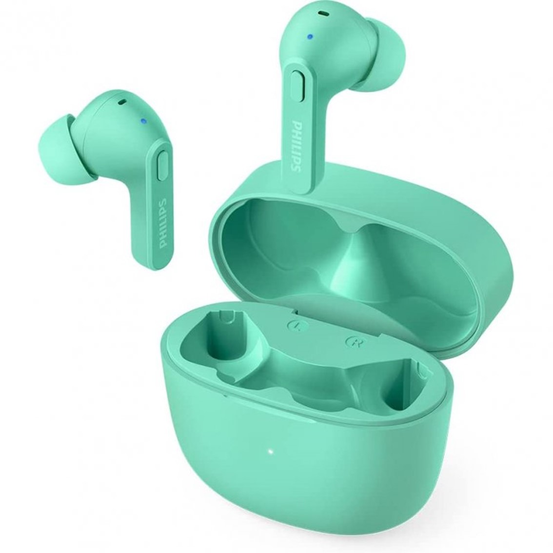 AURICULARES BLUETOOTH PHILIPS TAT2206GR/00 GREEN IPX4 ESTUCHE DE CARGA