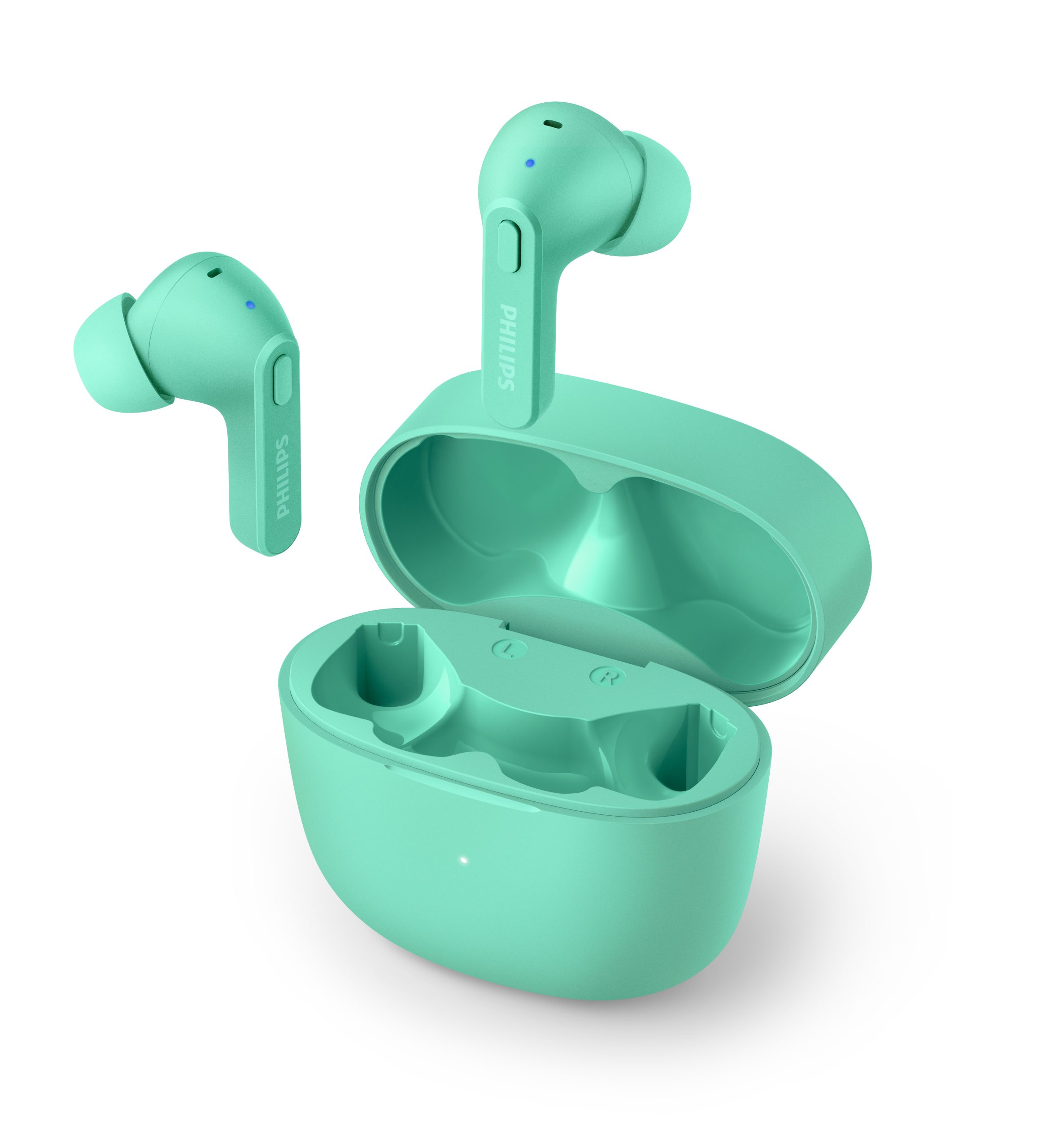 AURICULARES BLUETOOTH PHILIPS TAT2206GR/00 GREEN IPX4 ESTUCHE DE CARGA