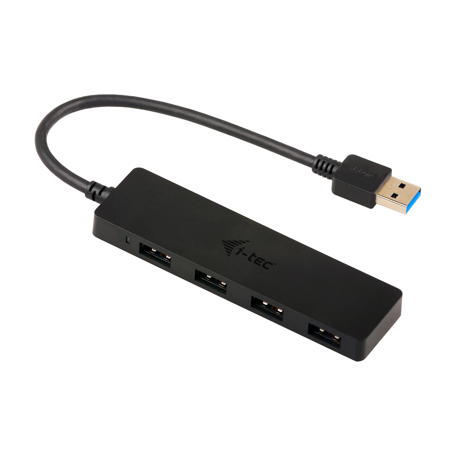 HUB I-TEC USB 3.0 DELGADO CON 4 PUERTOS USB 3.0 CON CABLE INTEGRADO 20CM