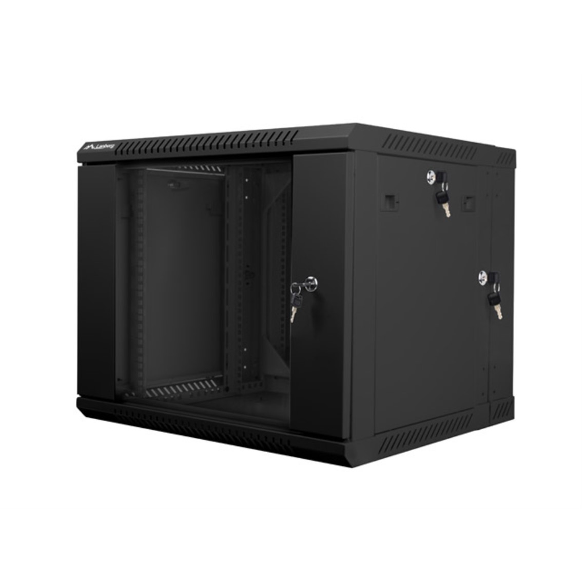 ARMARIO LANBERG MURAL DOBLE SECCION RACK 19" 9U/ 600X600 NEGRO