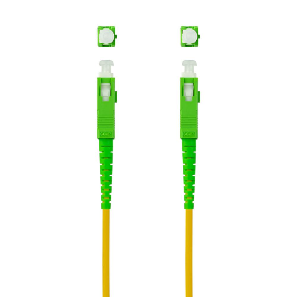 LATIGUILLO CABLE FIBRA OPTICA MONO NANOCABLE SC-APC LSZH AMARILLO 5M