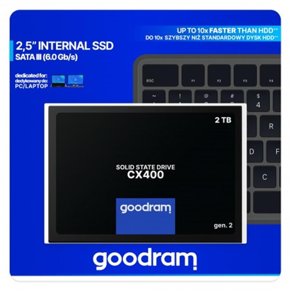 DISCO DURO INTERNO SSD GOODRAM CX400 2TB 2.5" SATA3