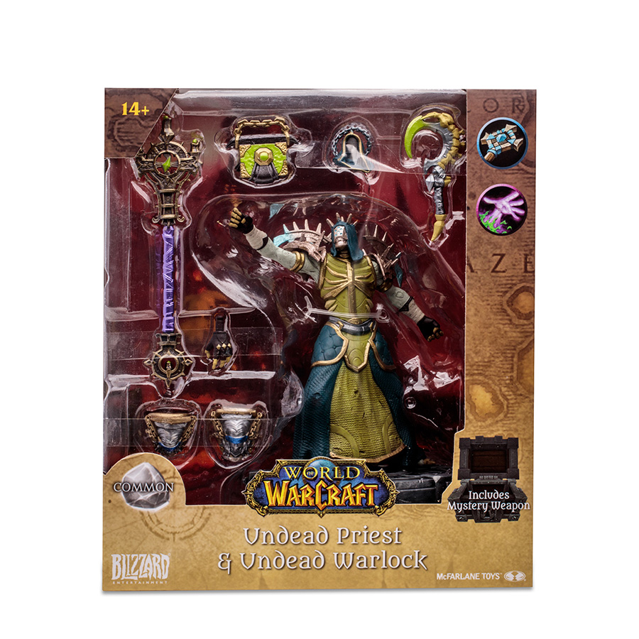 WFIGURA MCFARLANE TOYS WORLD OF WARCRAFT UNDEAD PRIEST &amp; UNDEAD WARLOCK 15CM