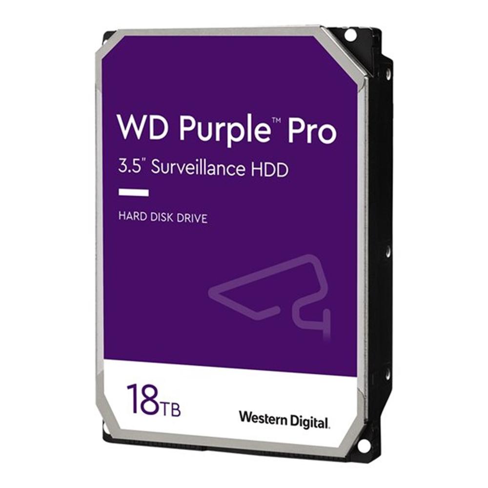 DISCO DURO INTERNO HDD WD WESTERN DIGITAL PURPLE WD181PURP PRO 18TB 3.5" SATA 6GB/S 7200RPM 512MB