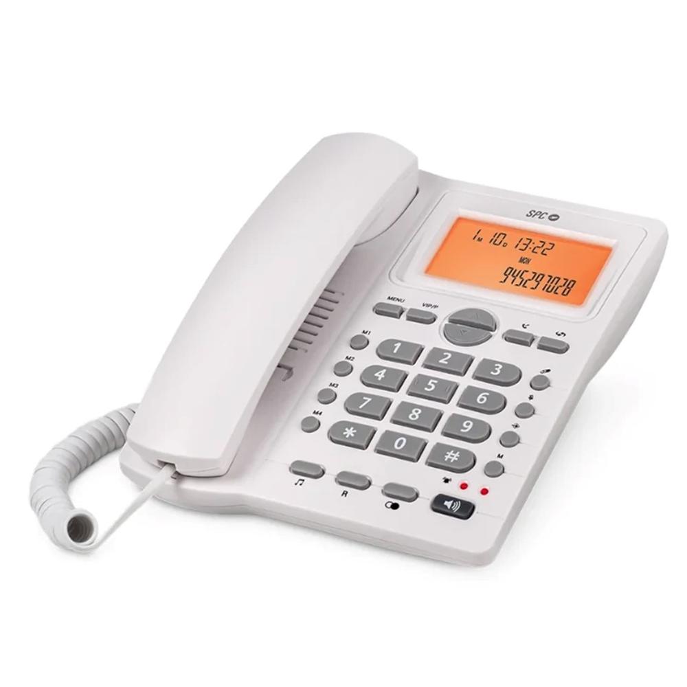 TELEFONO FIJO SPC OFFICE ID 2 BLANCO MUTE / 24 MELODIAS / TECLA R / 4 MEMORIAS DIRECTAS