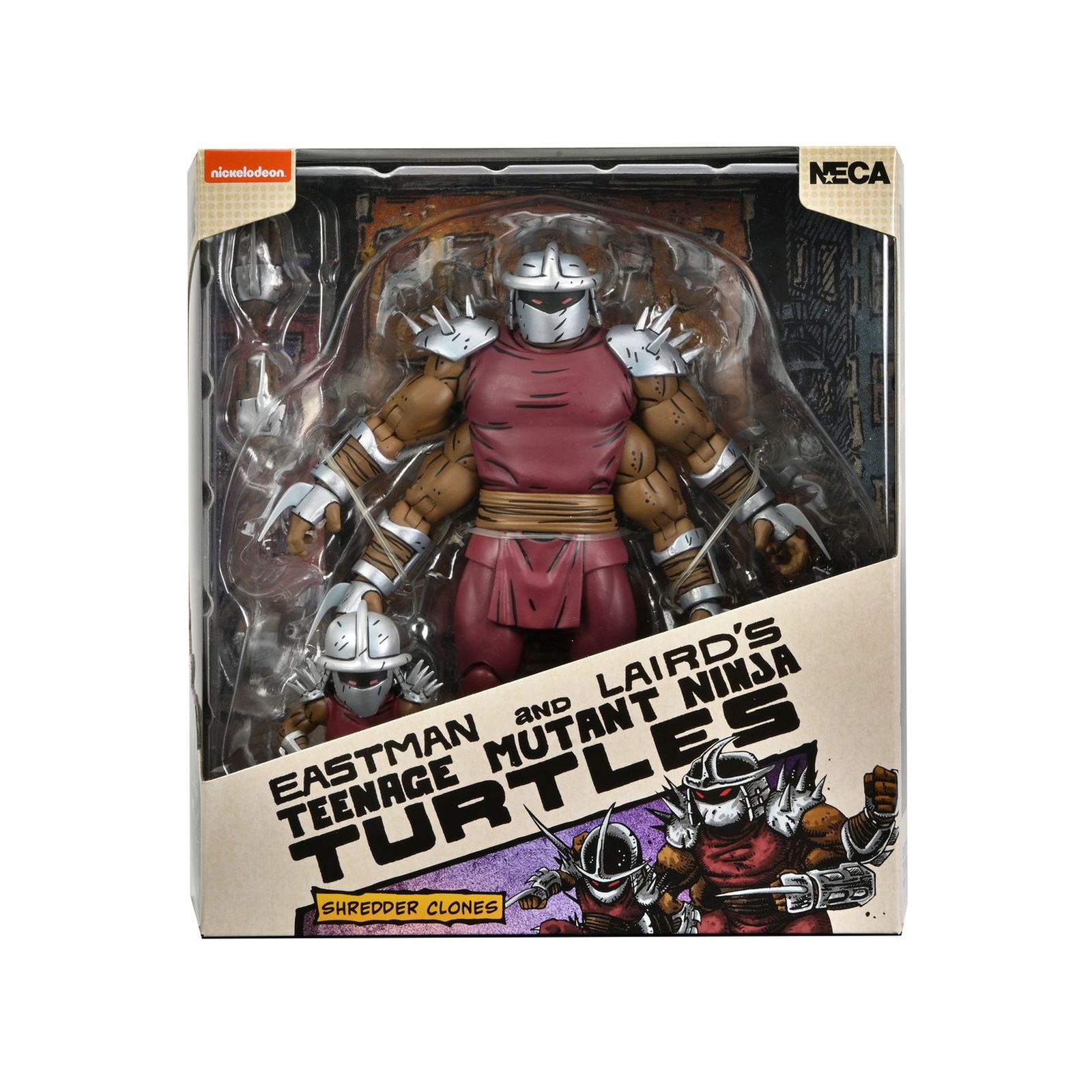 FIGURA NECA TORTUGAS NINJA SHREDDER CLONE & MINI SHREDDER