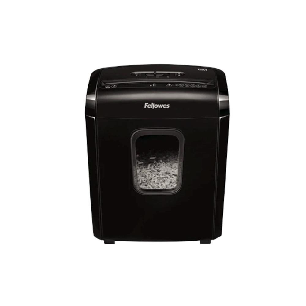 DESTRUCTORA DE PAPEL FELLOWES 6M NEGRA MINICORTE 4X12MM