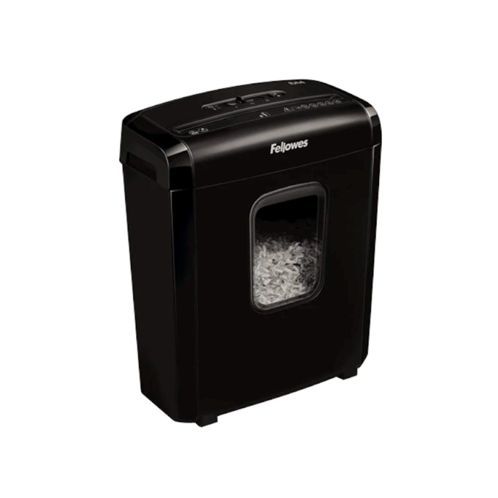 DESTRUCTORA DE PAPEL FELLOWES 6M NEGRA MINICORTE 4X12MM