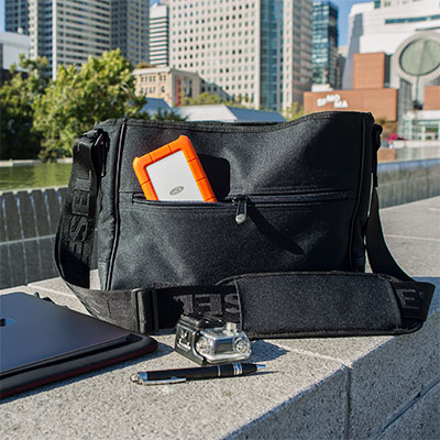 Rugged USB-C disco duro externo 2 TB Naranja, Plata