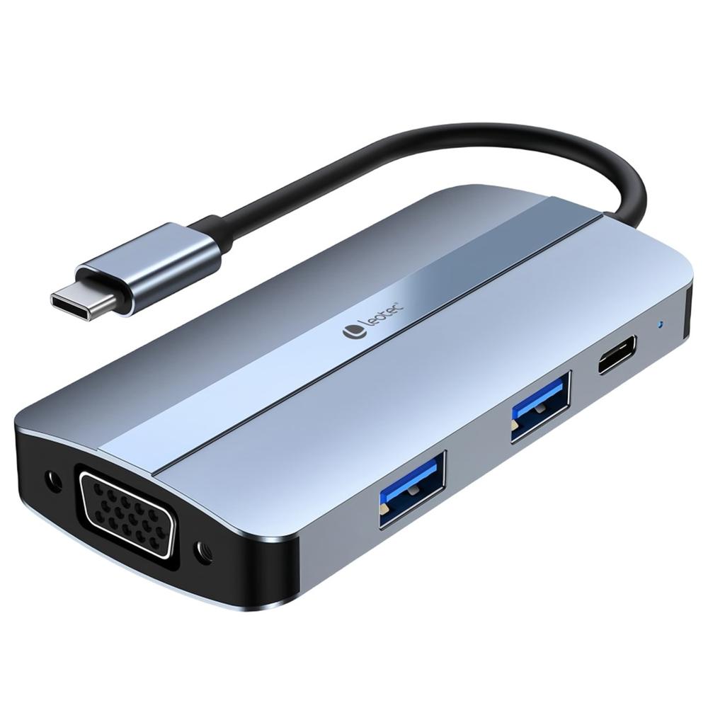 DOCKING STATION LEOTEC USB TIPO C 7 EN 1