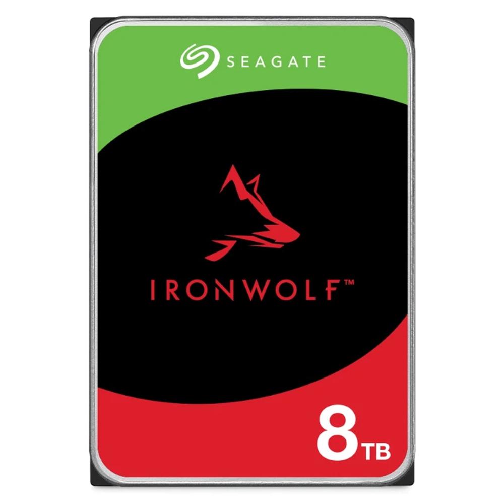 DISCO DURO INTERNO HDD SEAGATE IRONWOLF NAS ST8000VN002 8TB 3.5" 5400RPM/ 256MB/ SATA 6GB/S